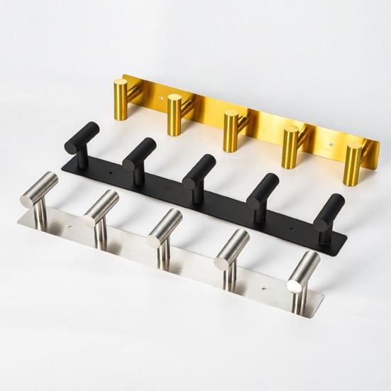 Self-Adhesive Storage Hook Towel Hanger Strong Load-bearing Anti-Rust Simple Installation
