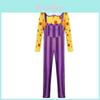 Toy Story Chuckles The Clown Cosplay Costume With Long Sleeve Top And Overalls For Halloween Dress Up