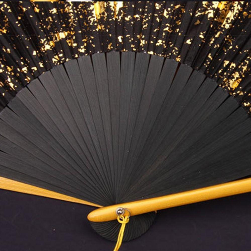 with Tassel Folded Fan 6inch Hand Hold Fan Portable Chinese Retro Fan Gift