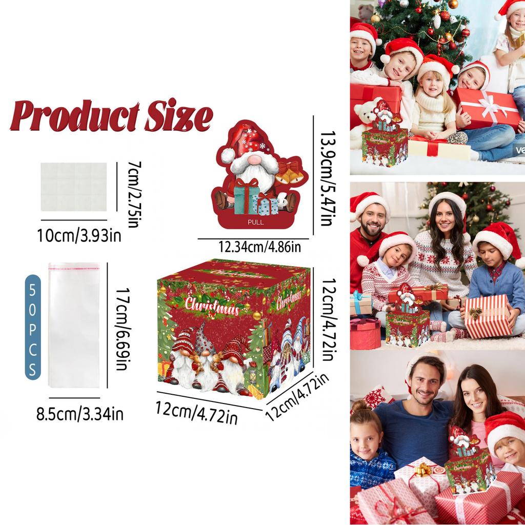 Holiday Decor Red Money Box For Christmas Party Celebrations And Festive Events