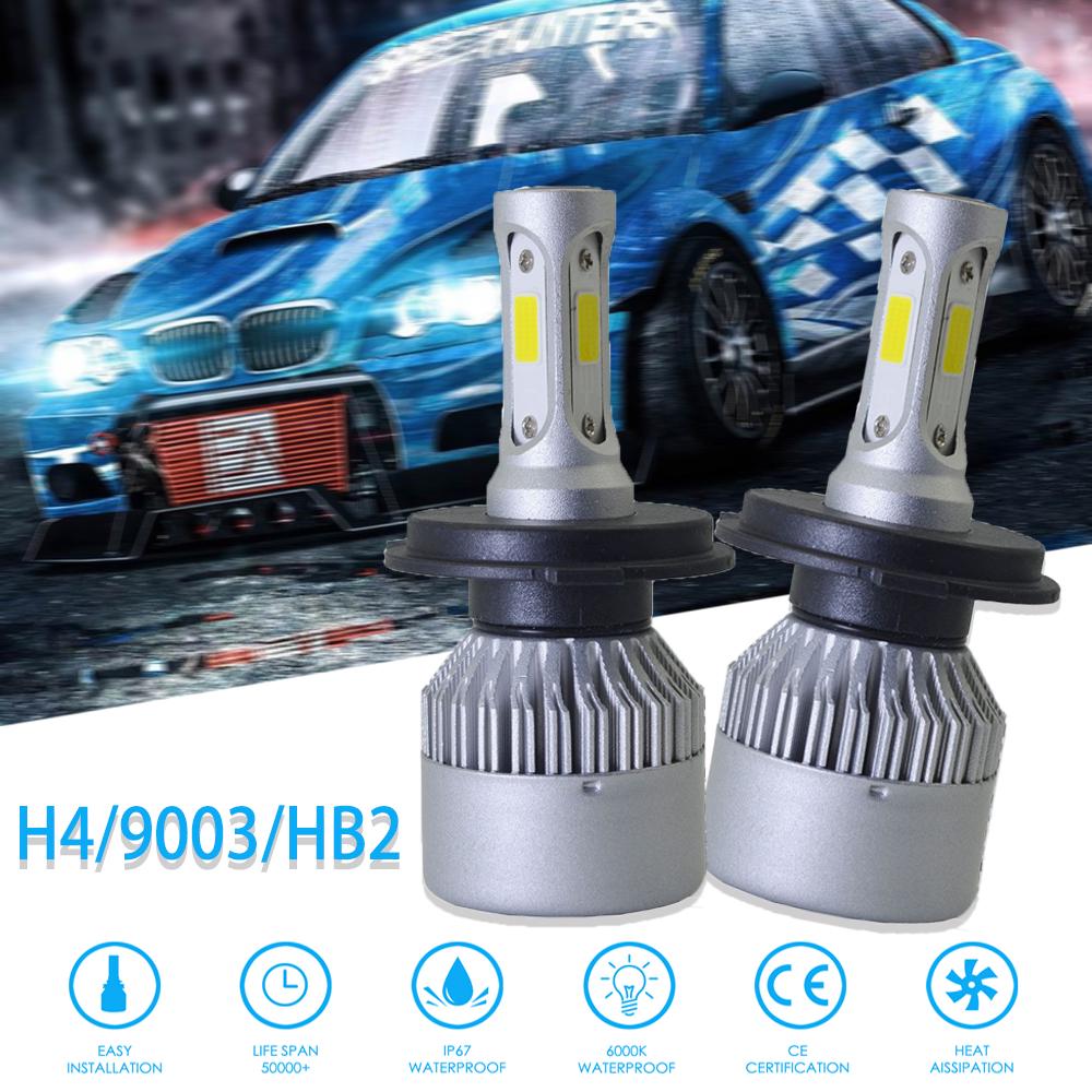 Buy CREE COB H4 HB2 9003 2000W 300000LM LED Headlights Kits Hi/Low