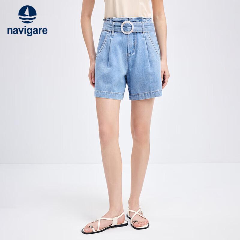 

Navigare Women s A-line Retro Denim Shorts L