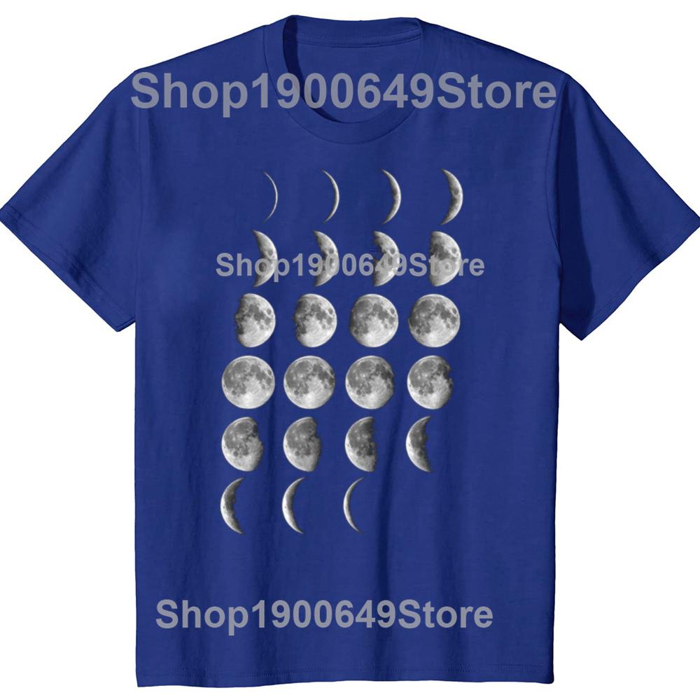 Funny Science Teacher Moon Phases Scientist Graphic Tshirt Men Fashion Casual Tshirt 100 Cotton Loose Oversized T Shirt Summer
