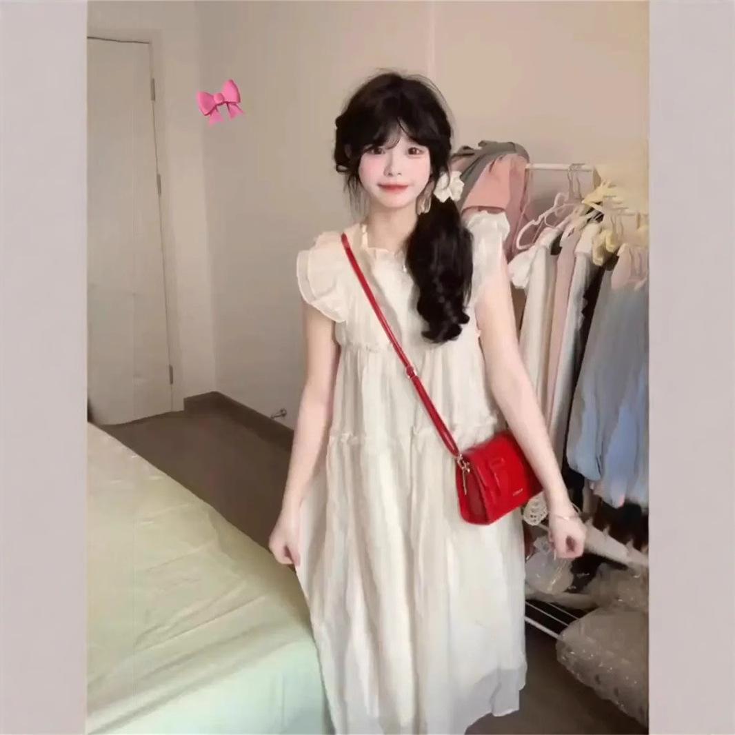 

Платье Чайный перерыв абрикосовое с французскими рукавами-буфами - Коллекция Маленькая принцесса Лето 2025 XL Premium абрикосовый