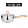 Wutuo Japanese Style Stainless Steel Yukihira Pot with Wooden Handle