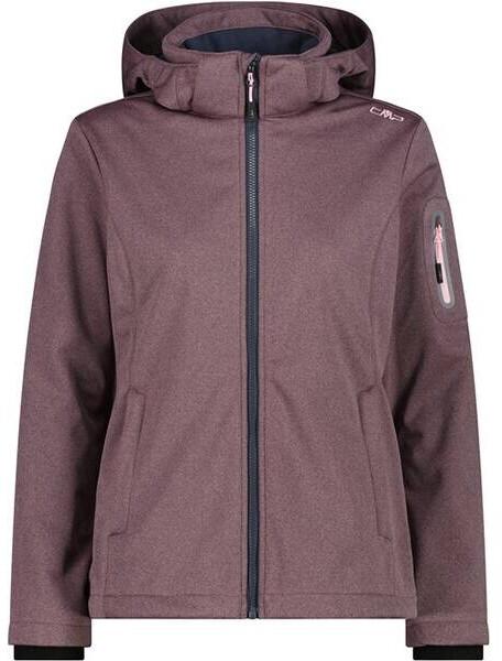 CMP Softshell Jacket Zip Hood Women (39A5006M) Functional Jacket 39A5006M Pink Mel
