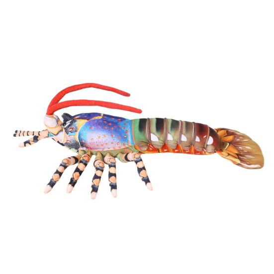 

Realistic Australian Crayfish Plush Toy 3D Lobster Stuffed Animal Pillow Soft Hugging Cushion for Kids Adults S синій