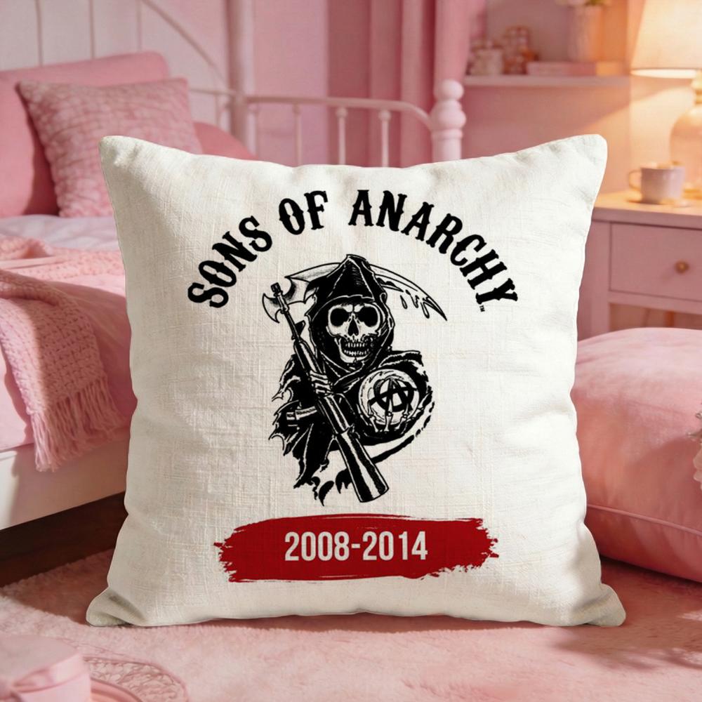Drama SSons of Anarchys Cushion Cover Premium Comfort Reversible Pillow Cove Two In One Design for Any Room Car Interior