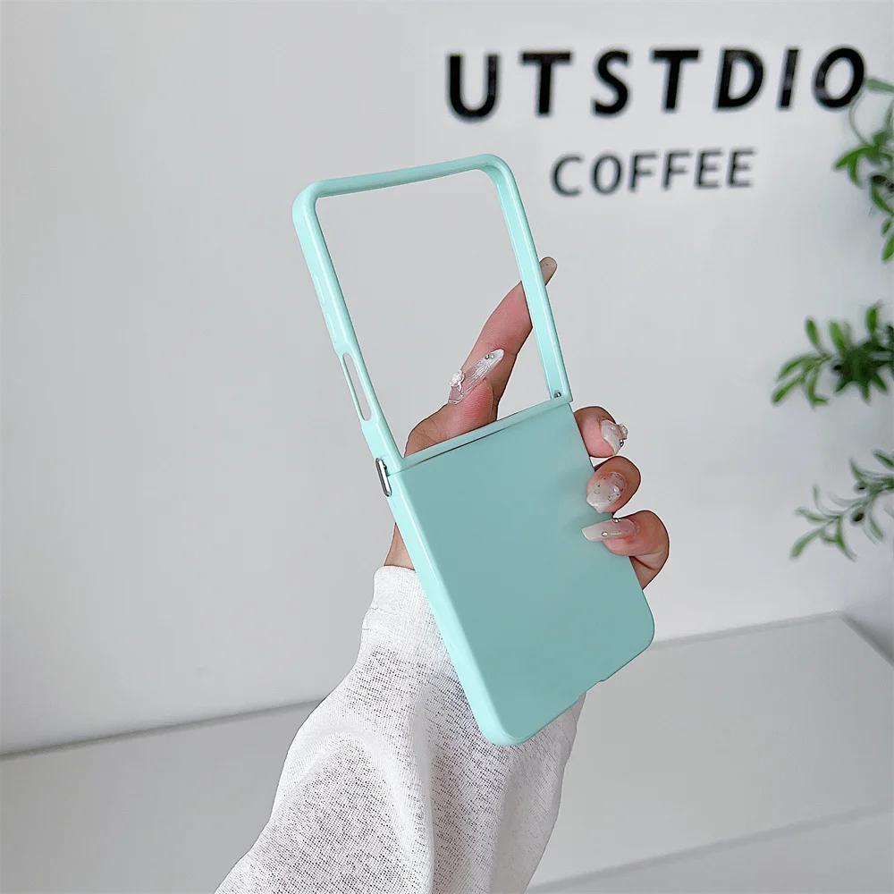 

Luxury Candy TPU Soft Phone Case for Samsung Galaxy Z Flip 7 fe 6 4 3 5 Flip7 Silicone Protection Cover Galaxy Z Flip6 зелений