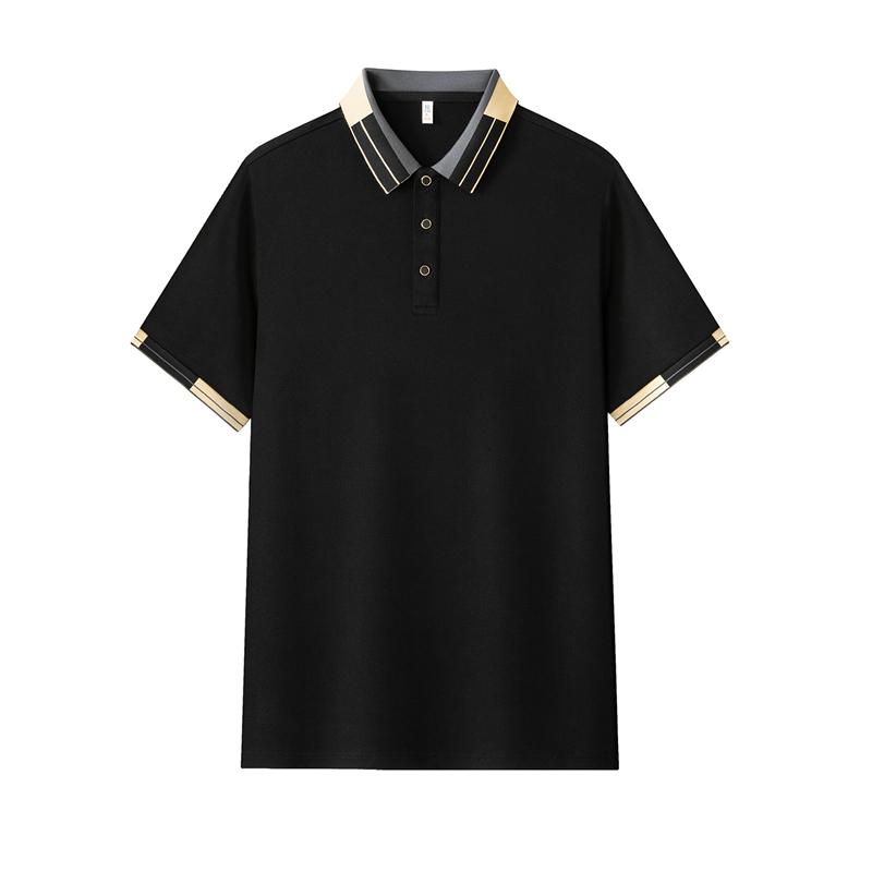 STORN Neues Herren Business Casual Kurzarmhemd Einfarbiges Poloshirt Modisches Atmungsaktives Bequemes Vielseitiges Oberteil