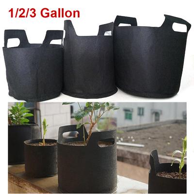 1/2/3 Gallonen 3Gal Pflanzbeutel Schwarze Töpfe Gartenstoff Pflanzen Gemüse Blumen Pflanzgefäß DIY Pflanzbeutel Gardenig Tools