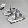 Spring new matte board shoes simple and versatile casual thick-soled lace-up light sports little white shoes women