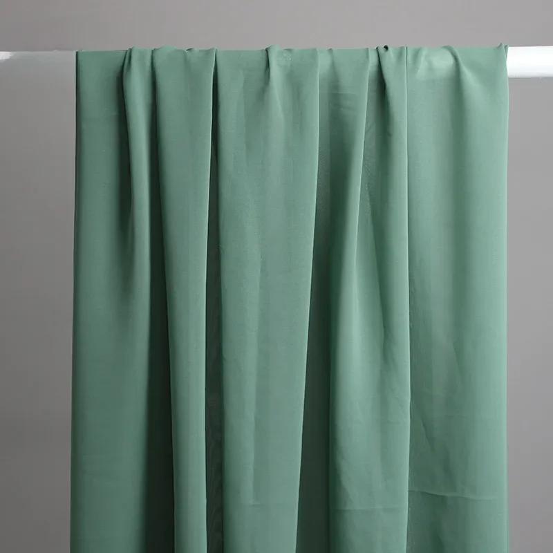 100x150cm Chiffon Fabric Clothing Wedding Decoration Avocado Green Sage Mint Yarn Layout Gauze DIY Home Deco Dress Material