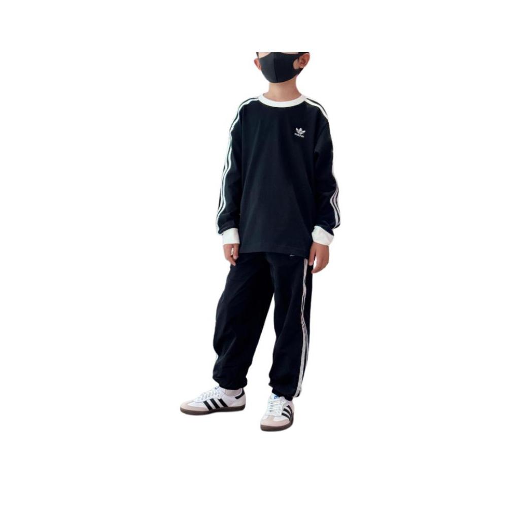 

Adidas Originals Trefoil Series Comfortable Versatile Cotton Loose Long Sleeve T-Shirt Kids Tops HY2198 140