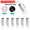 100ml Measuring Syringe Glue Filling Liquid Syringe Without Needle Plastic Syringe Watering Refilling for Industrial Hydroponics