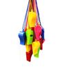 10pcs/set Colorful Mini Whistles Plastic Party Soundmaking Whistles with Color Lanyard Football Referee Whistle Carnival Party