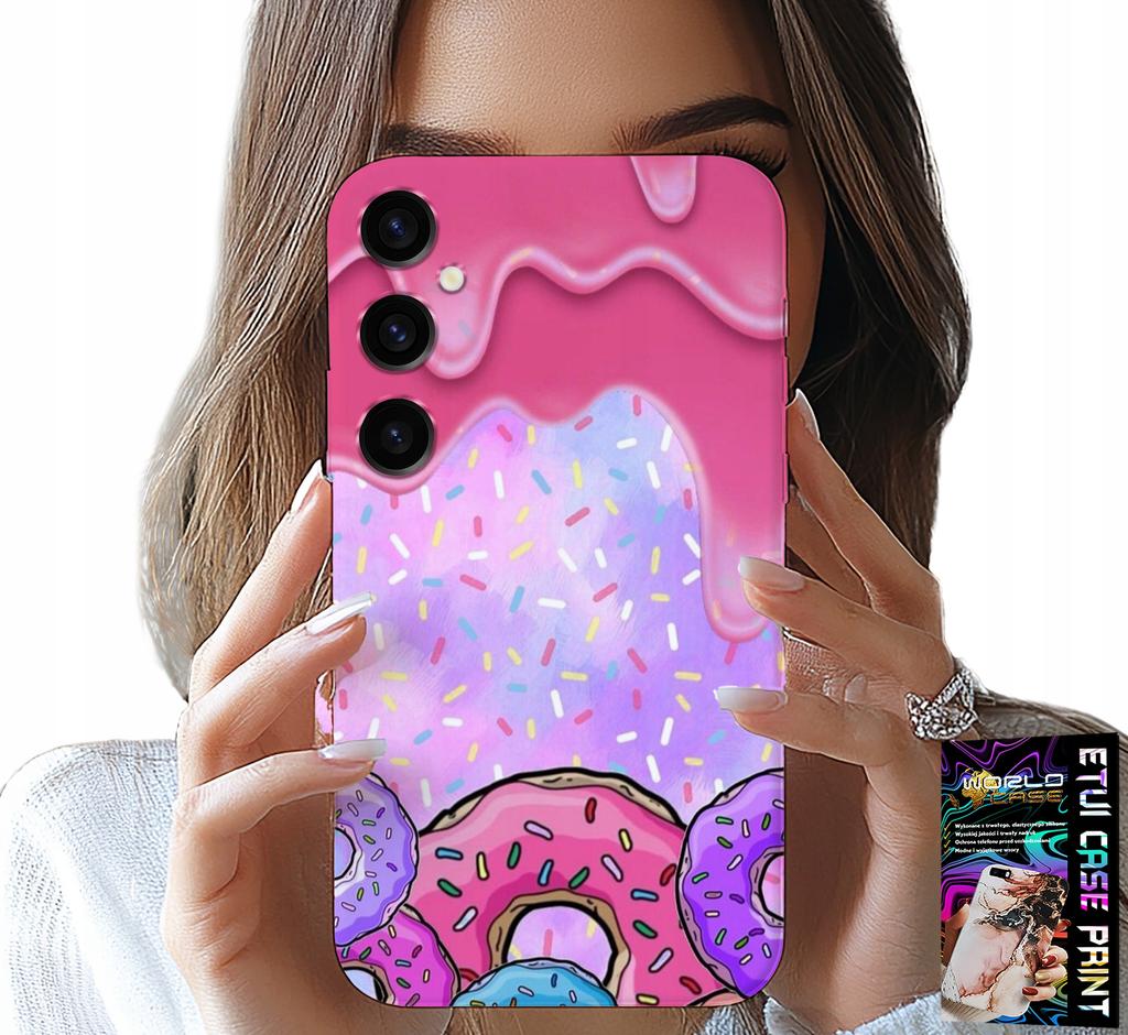 Etui Do Samsung Galaxy A04S - Słodkie Donuty Z Lukrem W Tle + Szkło