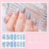 Bronzing Nail Polish Stickers Decals Full Wrap Gels Nail Strips Nail Sticker