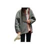 Puma Solid Color Logo Embroidered Fleece Long Sleeve Jacket Unisex Outerwear Gray 929820-02