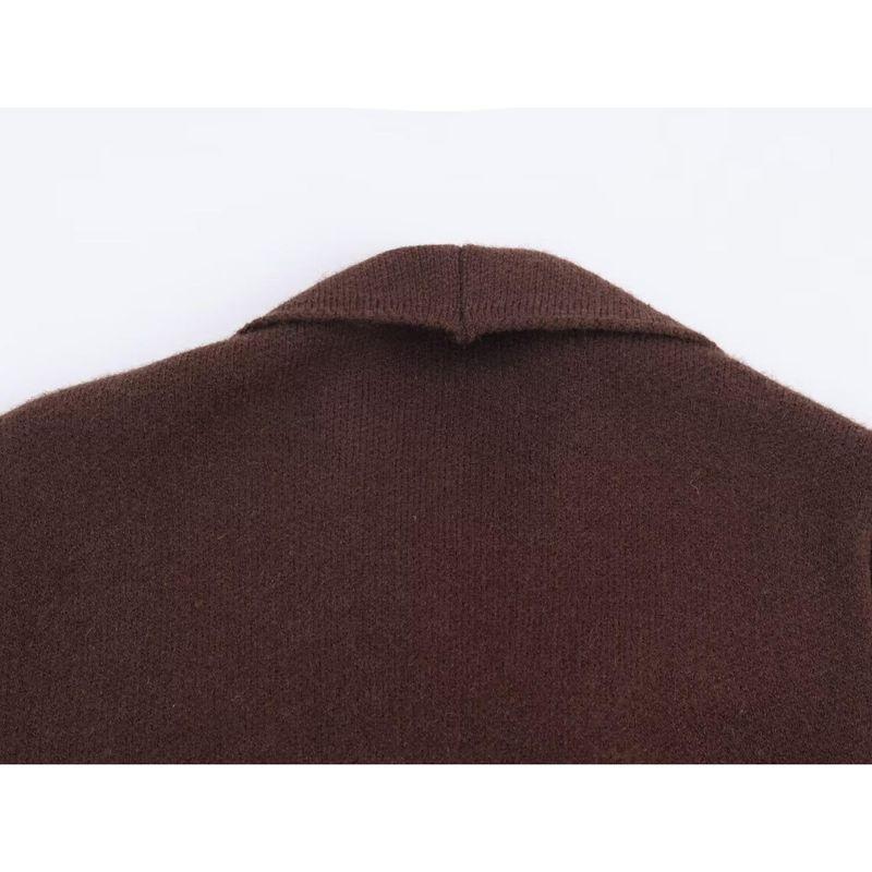 Za Autumn and Winter New Arrivals Women's Clothing Zr European and American Style Export Fashion Simple Versatile Belted Knitted Blazer