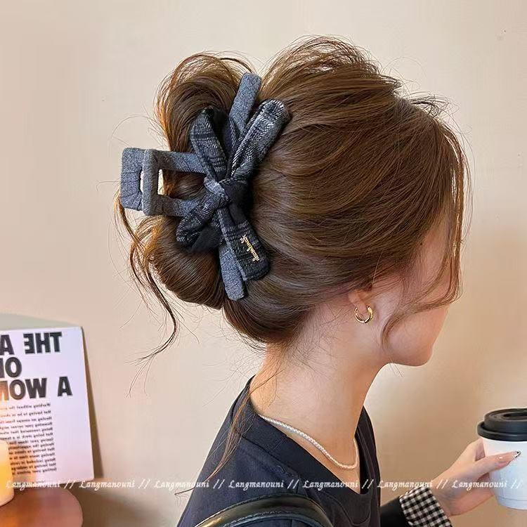 Koreanische Karom Schleife Haarspange - Große Haarklammer für vielseitige Hochsteckfrisuren