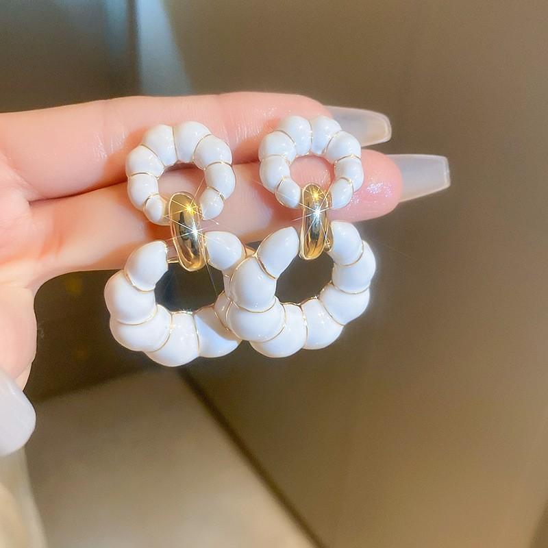 Love Geometric Earrings, Simple Flower Earrings, Fashionable Temperament Earrings, High-end Sense Earrings, Gifts