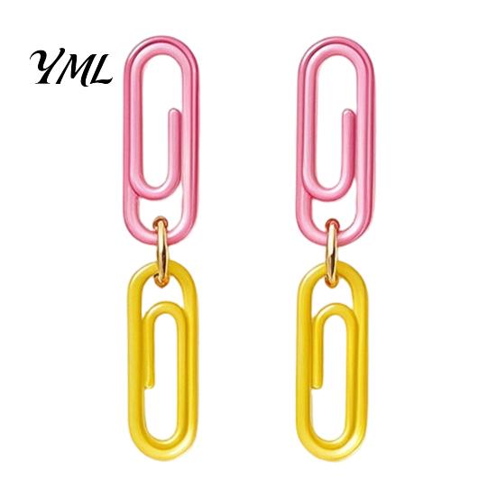 School Supplies Pendant Earrings 1 Pair Teacher for Women, Cute 2D Acrylic Crayon Pencil Backpack Youthful Look Fashion Accessories Number Alphabet