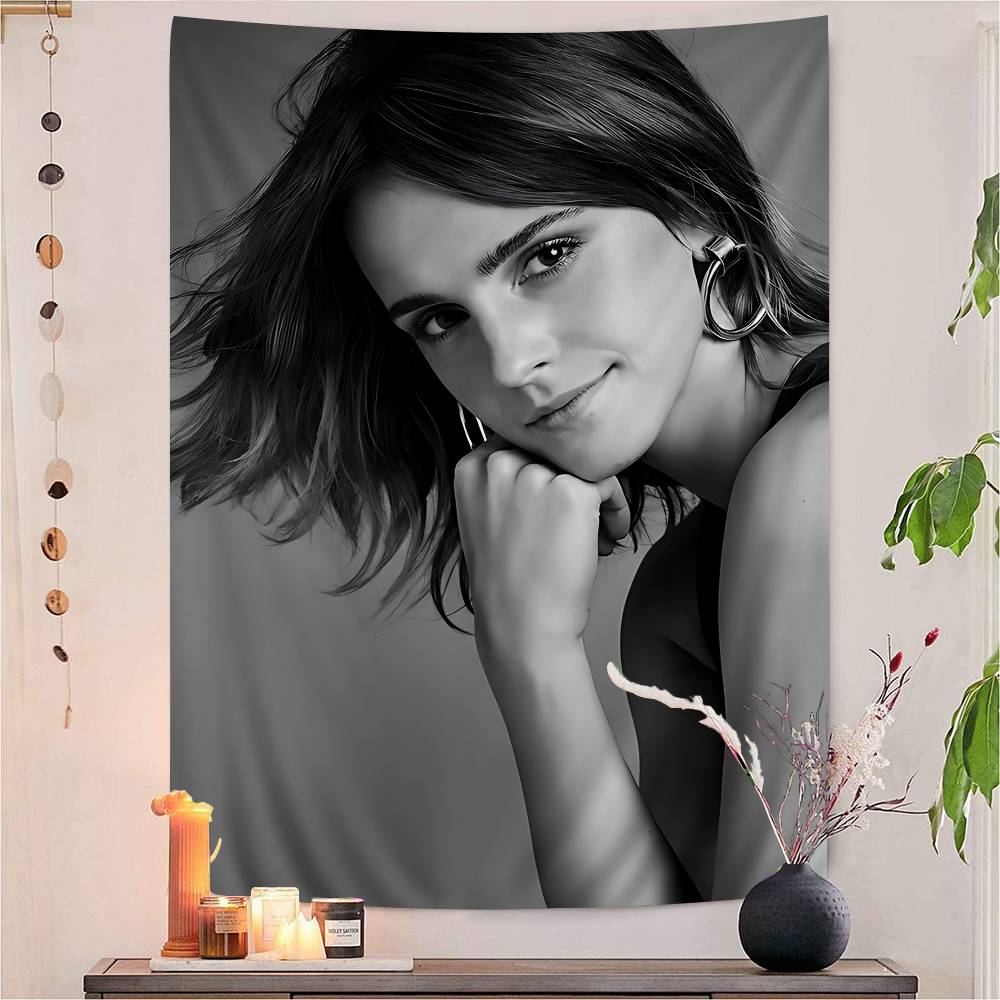 Actress Eemma Watsons Anime Colorful Tapestry Wall Hanging Bohemian Wall Tapestries Mandala Wall Art Decor