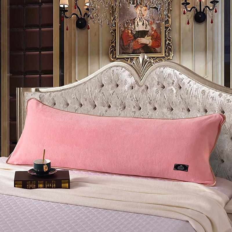 48*120cm Length Winter Sleep Pillowcase Thick Coral Fleece Pillow Case Soft Flannel Warm Pillow Cover For Couple Home Bedding