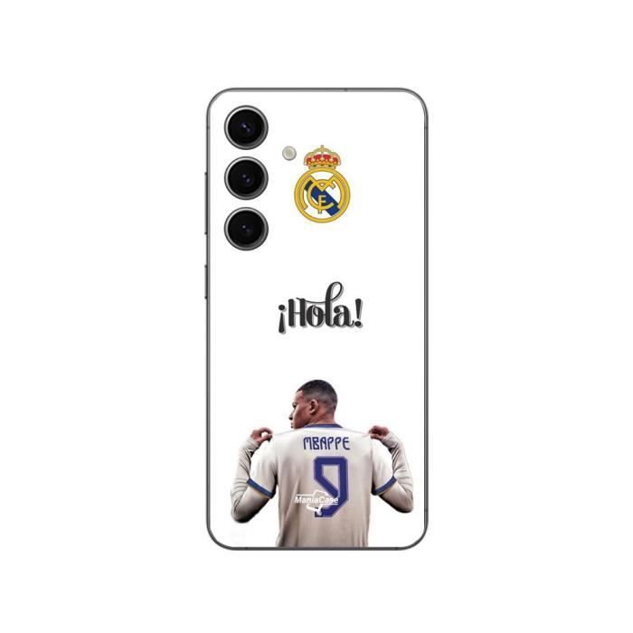 Coque Samsung Galaxy S24 FE Kylian Mbappe Real Madrid 9 Hola Maniacase