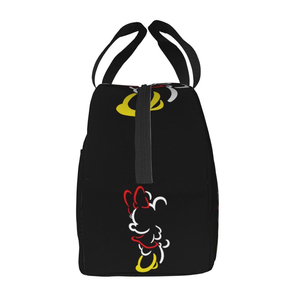 Mickey Mouse Lunch Bag with a Zipper Closure. This Compact, Stylish, Portable Insulated Lunch Bag Features a Soft Cooler Bag and a Stylish Clasp