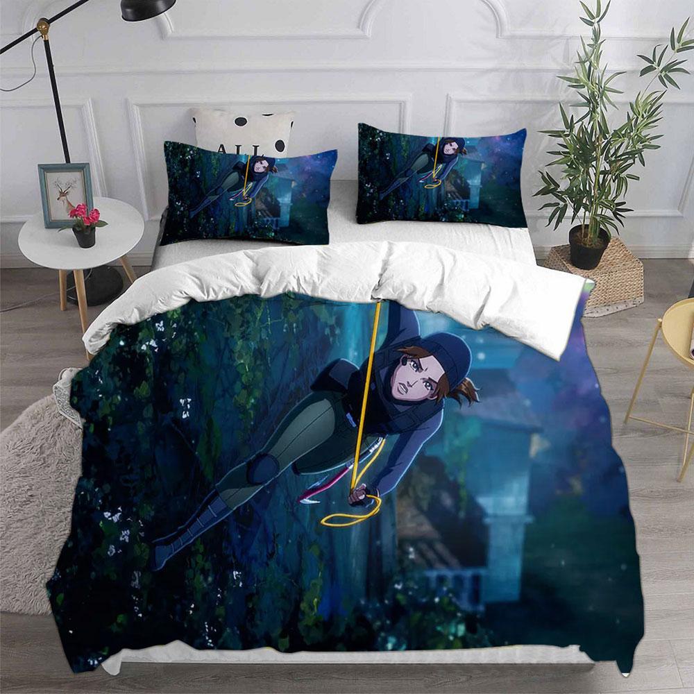 Tomb Raider The Legend Of Lara Croft Season 1 Bedding Sets Bed Cover Comforter Duvet Cover Pillow Case 2-3 Pieces Sets