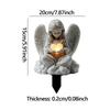 Decorative Angel Garden Stake 2D Yard Sign Collection Plaque Waterproof Stylish Cherubs Decoration for Outdoor Farmhouse