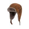 Hat autumn and winter women's velvet retro high-end imitation rabbit velvet ear protection Lei Feng hat adult cycling outdoor activities waterproof