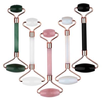 1pcs Natural Gouache Stone Massage Facial Roller Face Body Gua Sha Scraper Beauty Slimming Face Lift Skin Care Massage Tool