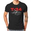 T-34 Tank Pattern Casual T-Shirts Russian USSR CCCP Style Streetwear Casual Short Sleeve Men's T-shirts