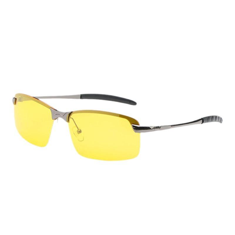Gafas de visión nocturna polarizadas 3043 de metal, con iluminación y antideslumbramiento, para conducir de noche.