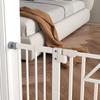Automatic Dog Gate for Small and Medium Dogs, Made of Steel and PA, 74-100x76 Cm, White