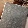 Stainless Steel French Manicure Plate Heart Theme Stamping Plate Metal Texture Suitable for Nails Decors Application
