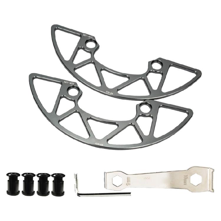 Mountain Bike Chain Rings Guard Bicycles Chainwheel Guard Cover Aluminum Alloy Chainring Protector Cover And Bolts
