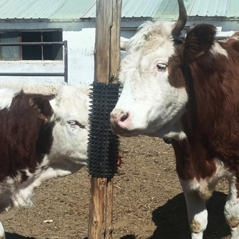 Automatic Cattle Grooming Brush Livestock Scratching Machine for Farm Ranch–Cow Horse Sheep Itch Relief and Cleaning Tool