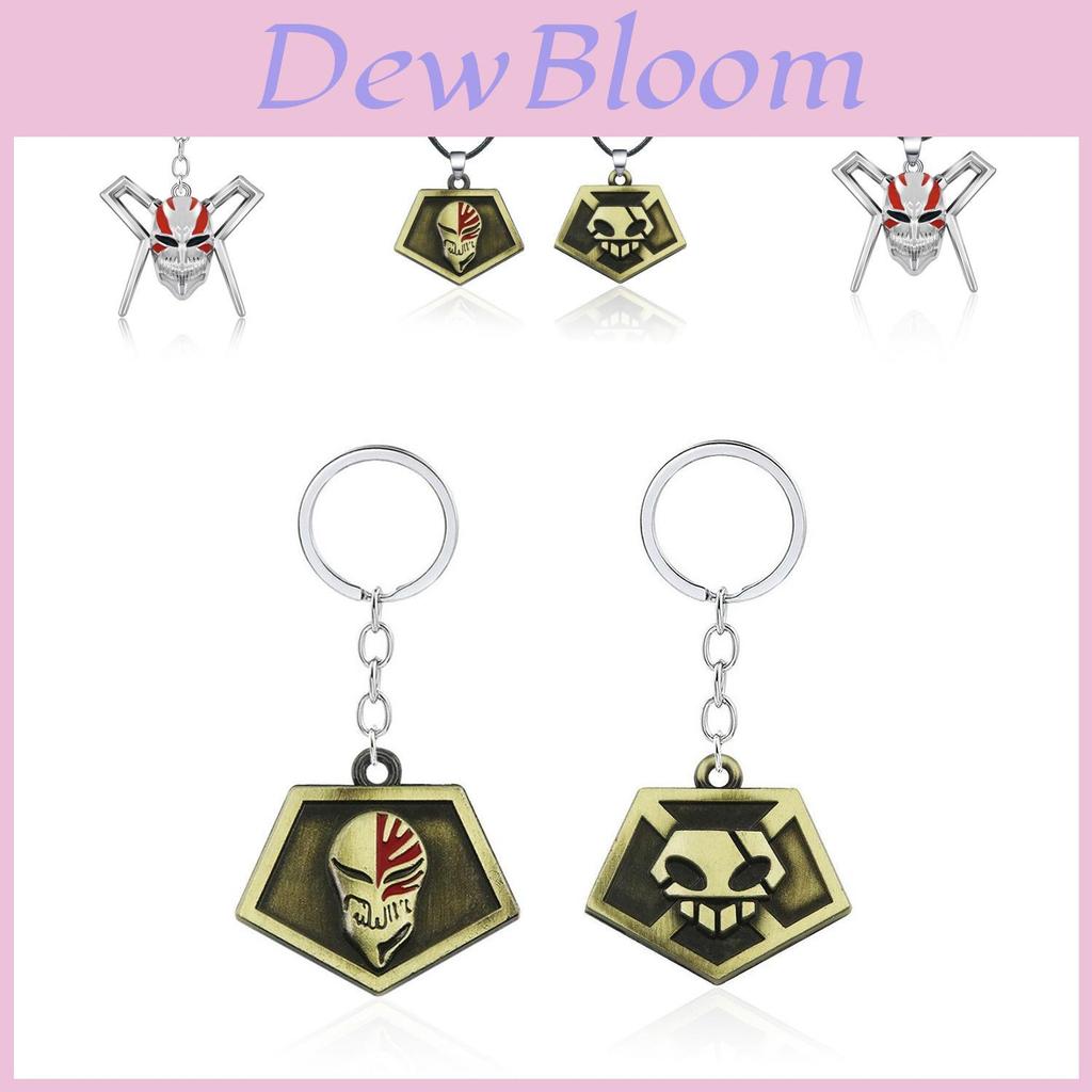 Bleach Kurosaki Ichigo Bull Head Skull Mask Flame Metal Pendant Necklace For Fans