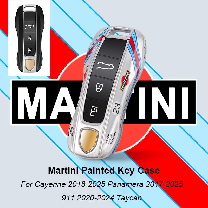 For Porsche Panamera Cayenne Macan 718 Cayman Boxster 911 Taycan Car 92 Track Key Case Protective Shell Remote Control Fob Cover