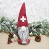 Christmas Pendant Knitted Plush Gnome Doll Decoration Christmas Tree Wall Hanging Ornament Holiday Home Decor Gift Sitting Toy