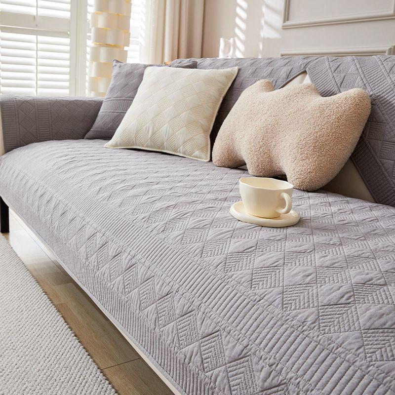 Four Seasons Non-Slip Pure Cotton Sofa Cushion - Modern Leather Sofa Cover 2026.