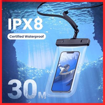 7,2 palcový IPX8 Vodotěsný obal na telefon Taška Ochranné pouzdro Univerzální plavecké pouzdro