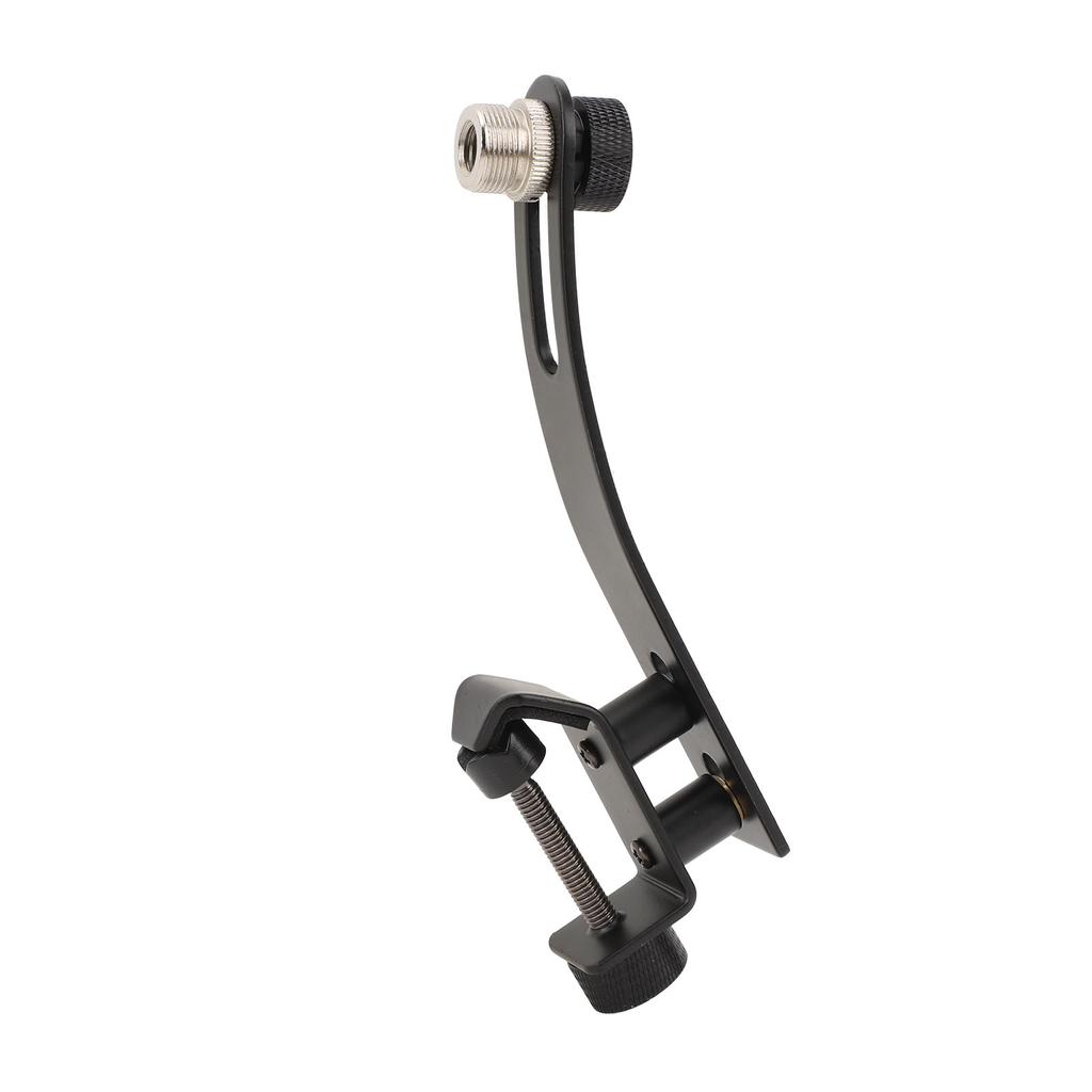 Drum Microphone Clip Aluminium Alloy Anti Shake Adjustable Height Drum Mic Mount Clamp