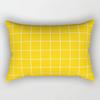 Yellow Geometric Rectangle Pillow Decorative Pillowcase Living Room Cushion Cover Simple Fashion Home Accessories