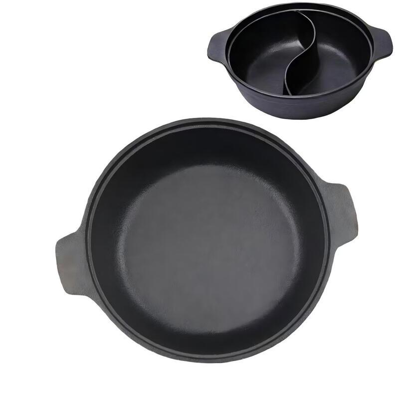Wutuo Gusseisen Shabu-Shabu Topf mit flachem Boden