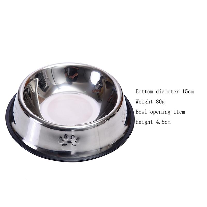 Stainless Steel Pet Dog Bowl Food Storage Container Dog Food Bowl Water Bottle Pet Bowl Feeder Dish For Small Large Dogs Cats